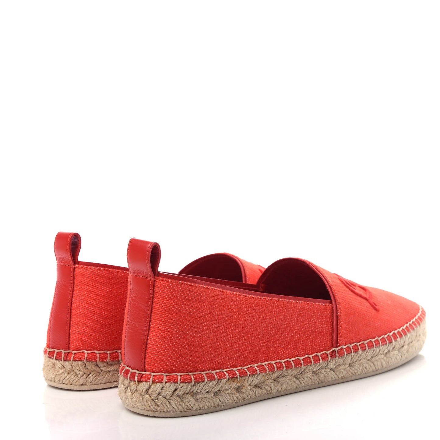 Canvas Waterfall Espadrille 40 Rouge