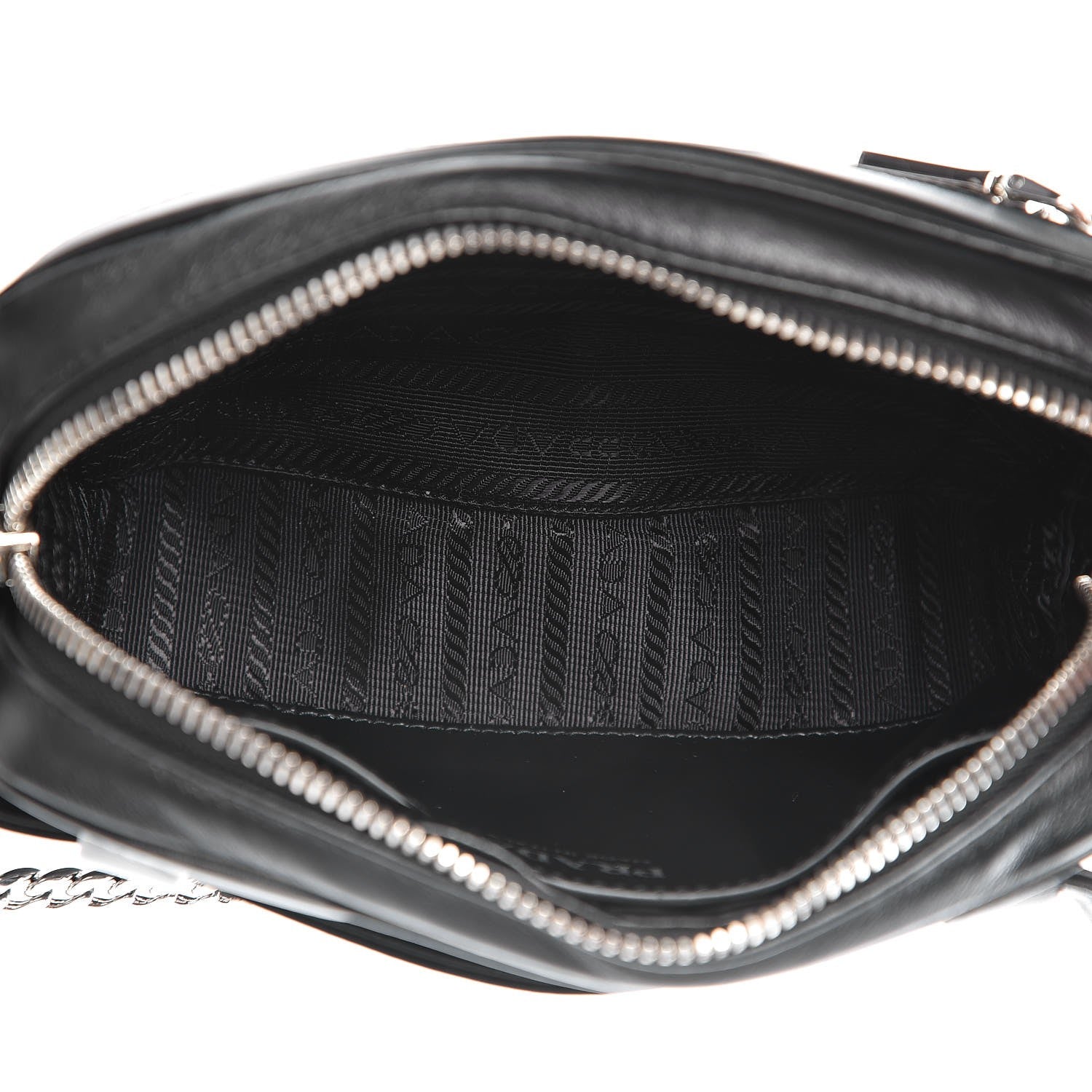 Prada Soft Calfskin Diagramme Belt Bag Nero Black 6 of 7