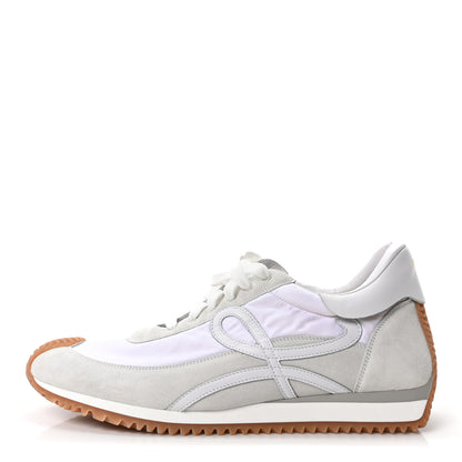Loewe Nylon Suede Mens Flow Retro Runner Sneakers 45 White 1 of 9