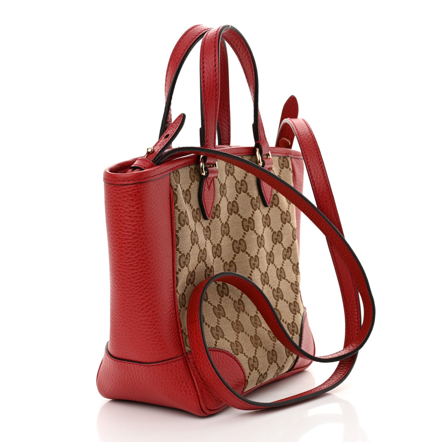 Monogram Small Bree Tote Red