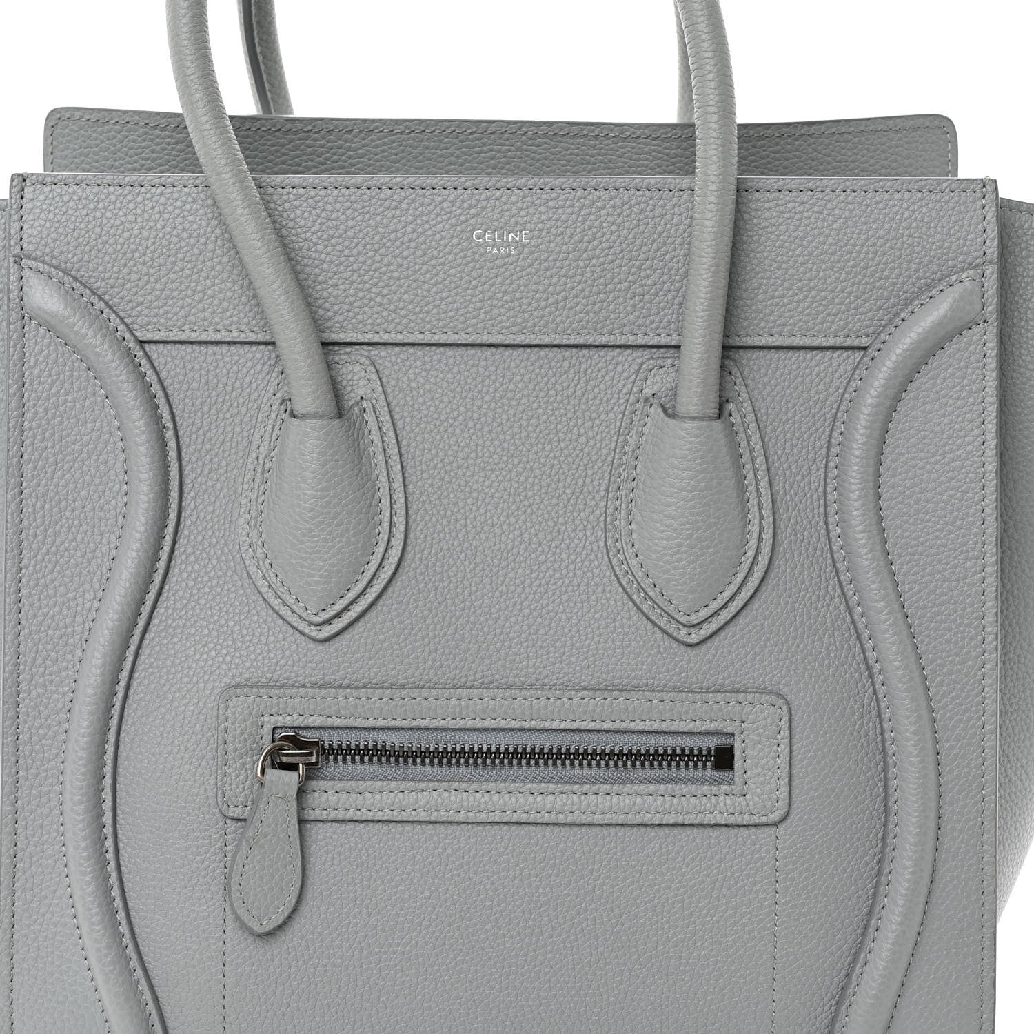 Celine Baby Drummed Calfskin Micro Luggage Sky 8 of 11