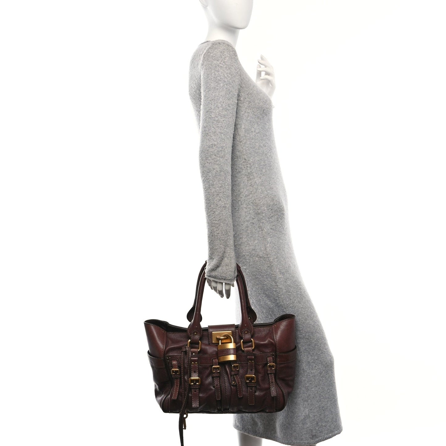 Calfskin Paddington Front Pocket Tote Chocolate
