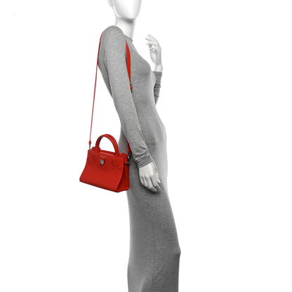 Christian Dior Grained Calfskin Mini Diorever Flap Inferno Red 2 of 10