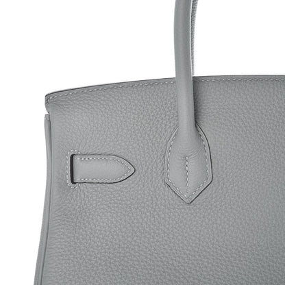 Hermes Togo Birkin 30 Bleu Glacier 15 of 38