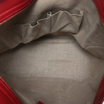 Gucci Monogram Bree Zippered Tote Beige Red 5 of 11