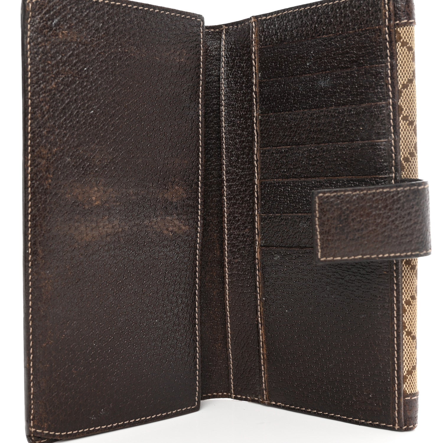 Gucci Crystal Monogram Continental Charmy Wallet Brown 4 of 18