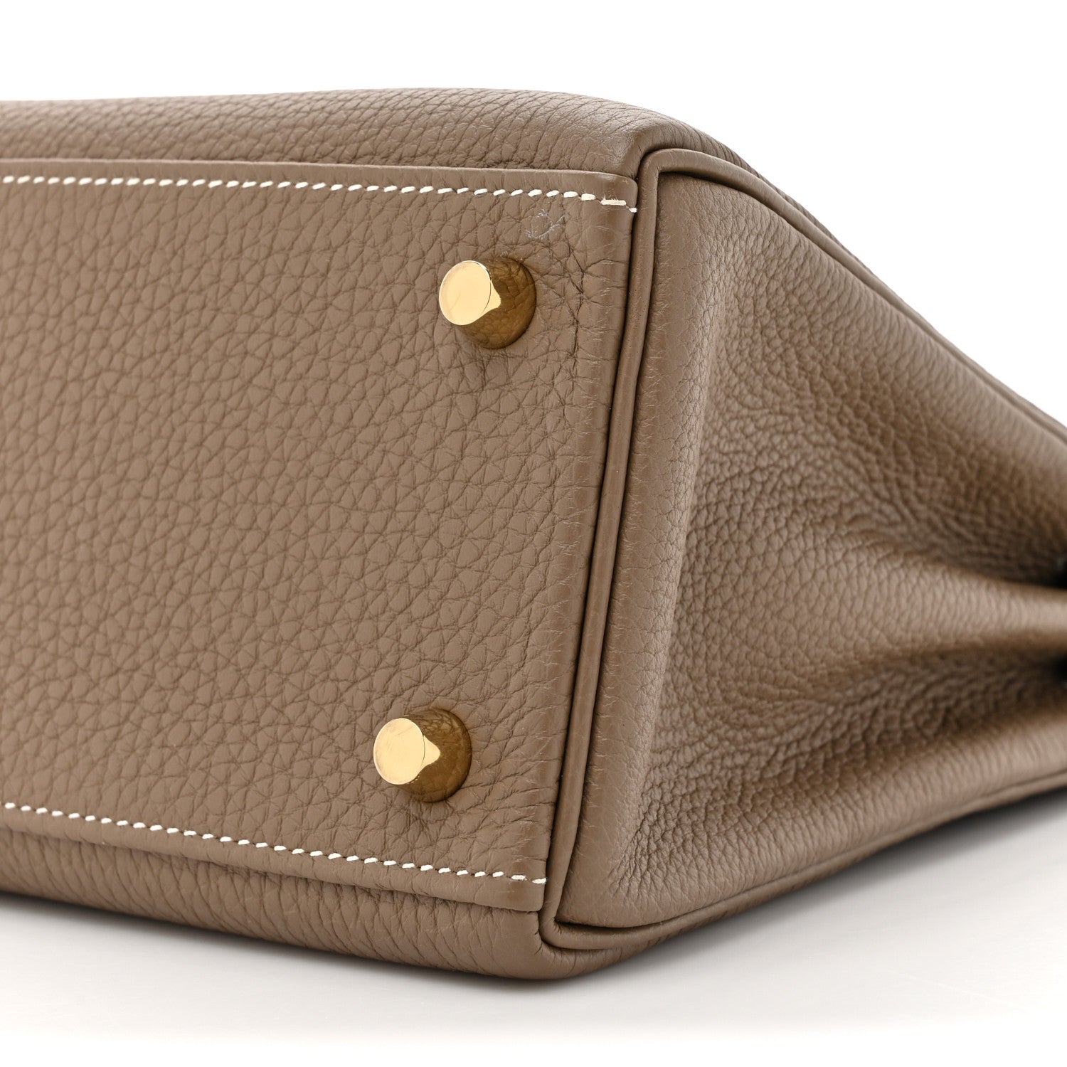 Hermes Togo Kelly Retourne 25 Etoupe 9 of 14
