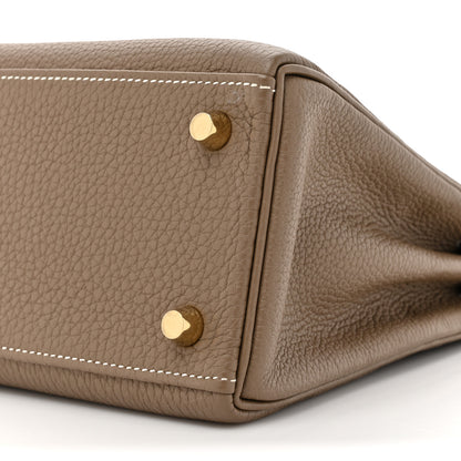 Hermes Togo Kelly Retourne 25 Etoupe 9 of 14