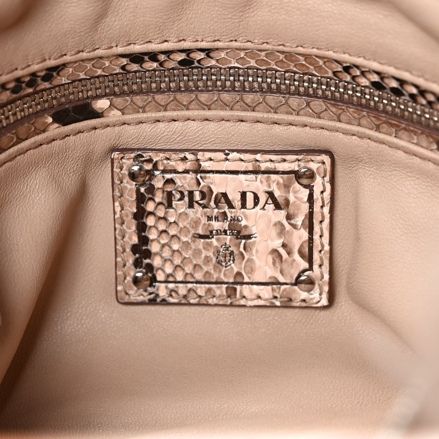 Fox Fur Snakeskin Chain Bag