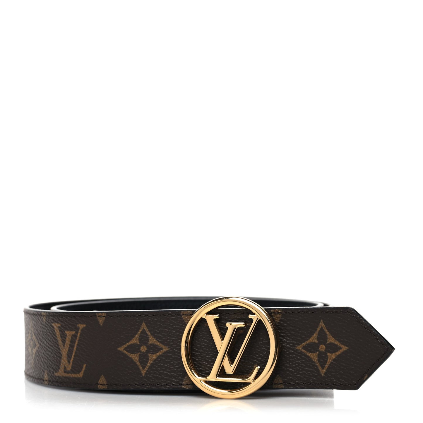 Monogram LV Circle 35mm Reversible Belt 90 36 Black