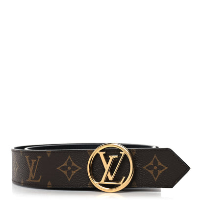 Louis Vuitton Monogram LV Circle 35mm Reversible Belt 90 36 Black 1 of 5
