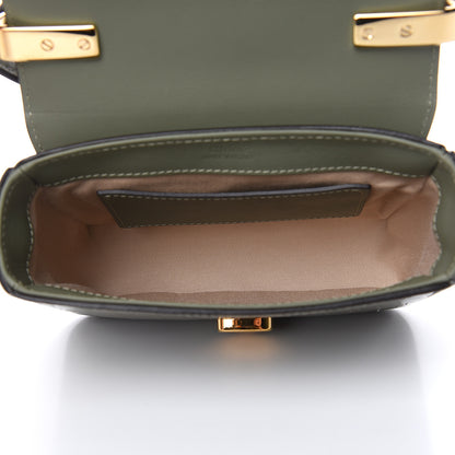 Chloe Calfskin Crocodile Embossed Mini C Double Carry Misty Forest 5 of 10