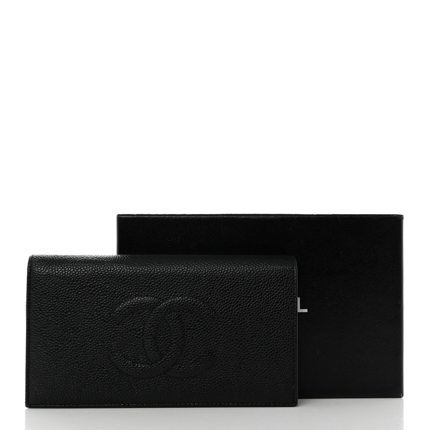 Chanel Caviar Timeless CC Yen Wallet Black 9 of 9