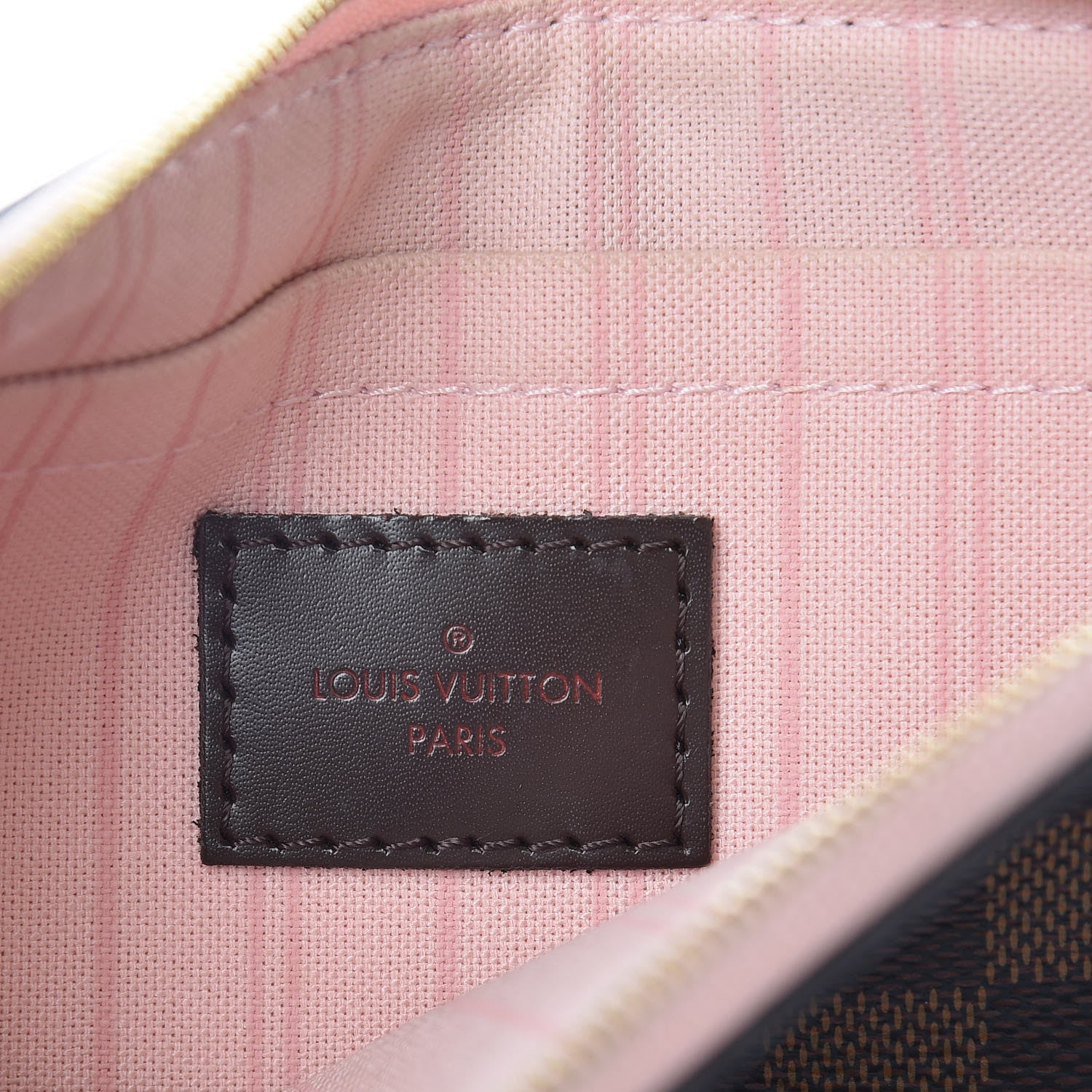 Louis Vuitton Damier Ebene Neverfull MM GM Pochette Rose Ballerine 6 of 8