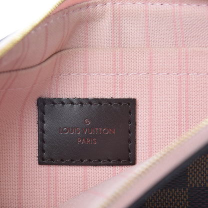 Louis Vuitton Damier Ebene Neverfull MM GM Pochette Rose Ballerine 6 of 8