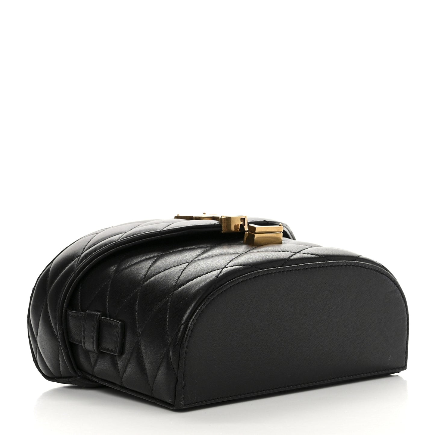 Lambskin Matelasse Monogram June Box Bag Black