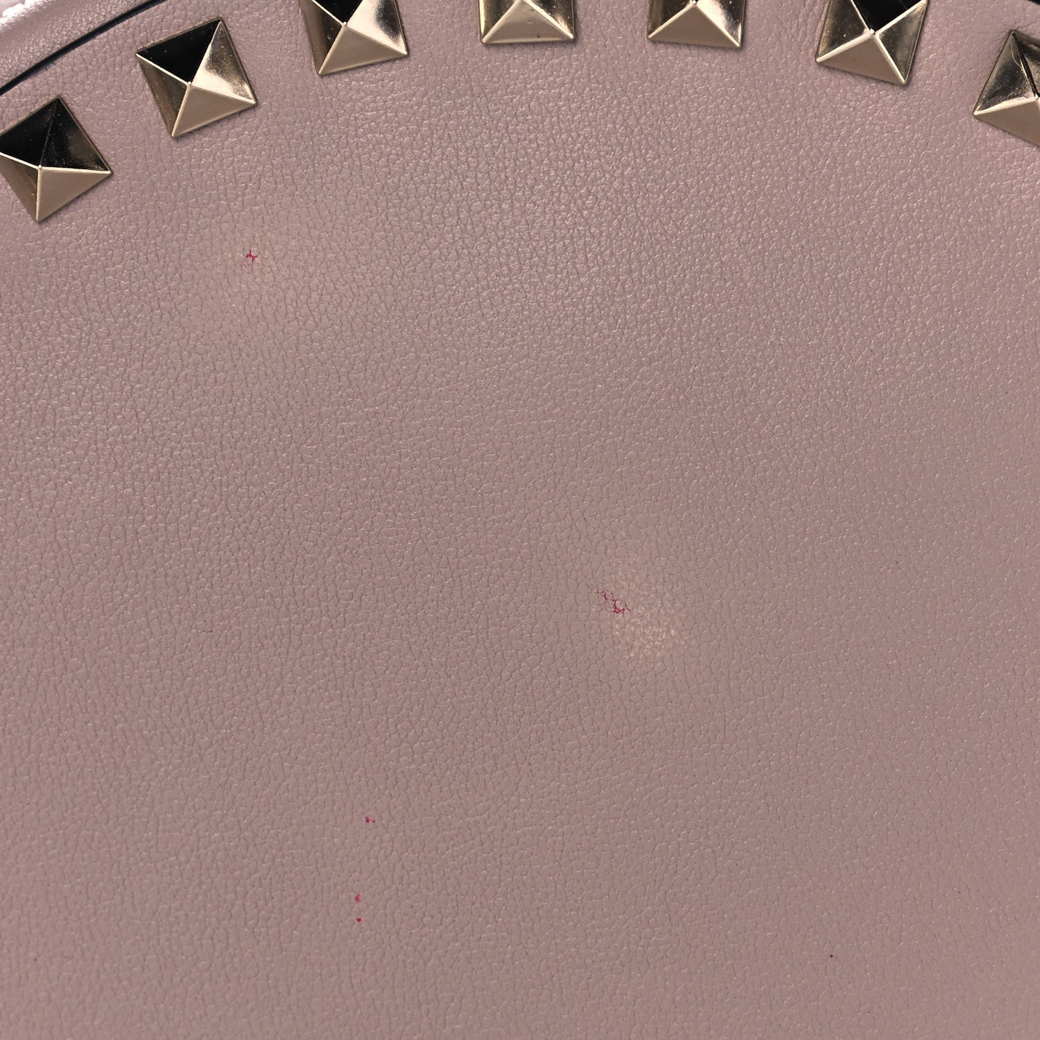 Valentino Garavani Calfskin Rockstud Round Crossbody Bag Poudre 11 of 11