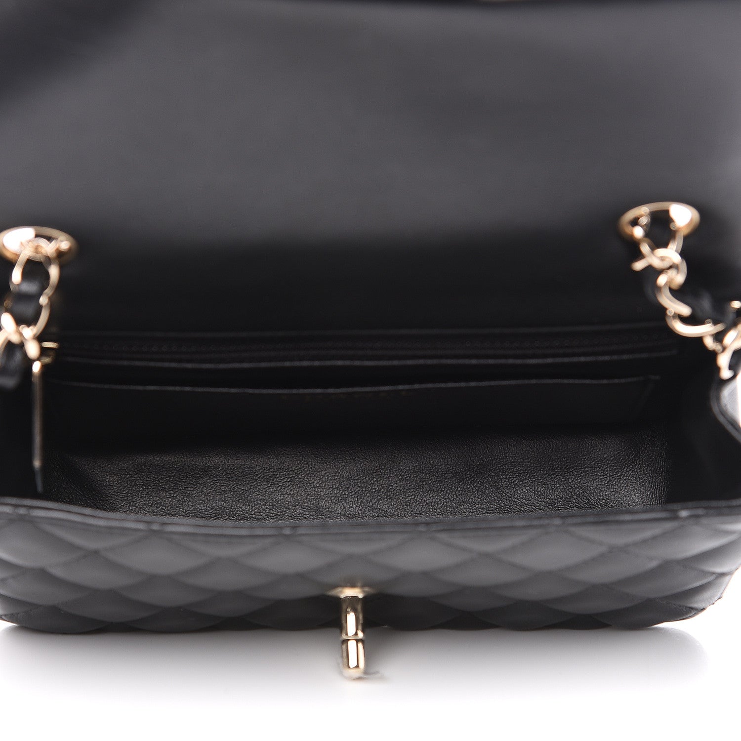 Chanel Lambskin Quilted Mini Rectangular Flap Black 4 of 11