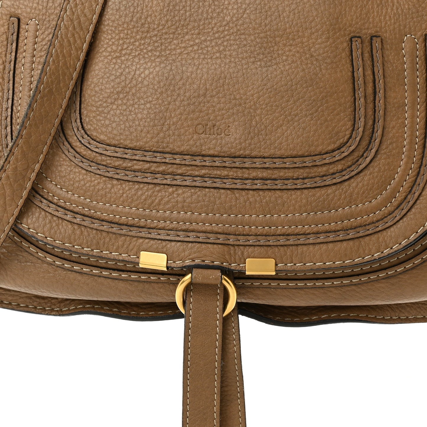 Calfskin Medium Marcie Satchel Nut
