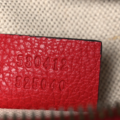 Gucci Grained Calfskin Logo Belt Bag Hibiscus Red Hibiscus Red 7 of 11