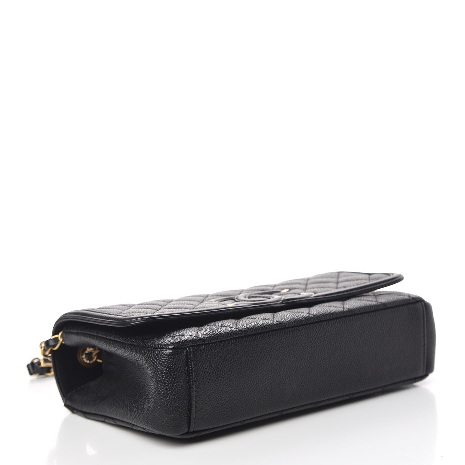 Chanel Caviar Quilted Medium CC Filigree Flap Black 4 of 11