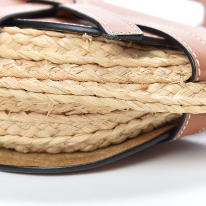 Loewe Calfskin Raffia Mini Gate Crossbody Bag Natural Tan 7 of 8