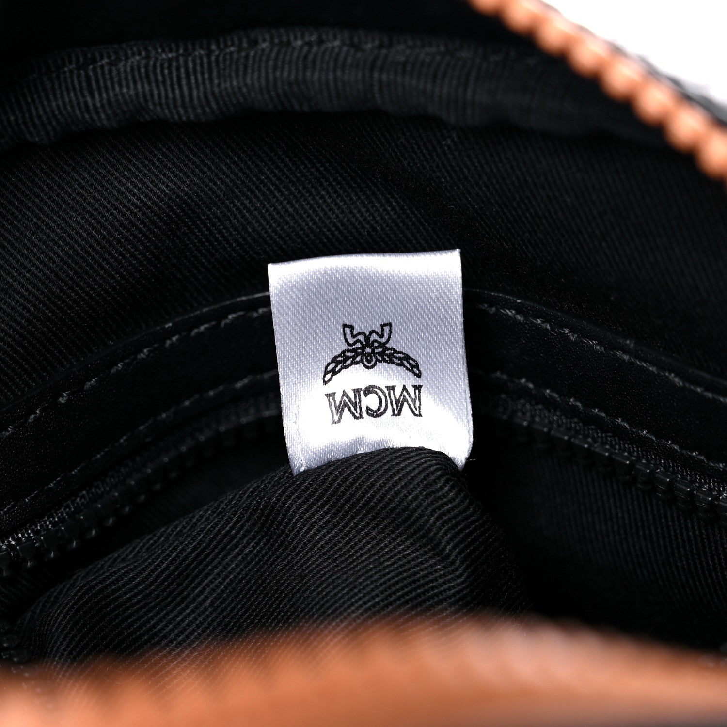 MCM Visetos Camera Crossbody Bag Black Cognac 7 of 17