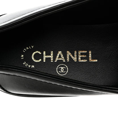 Chanel Lambskin Quilted CC Turnlock Loafers 41 Black 6 of 9