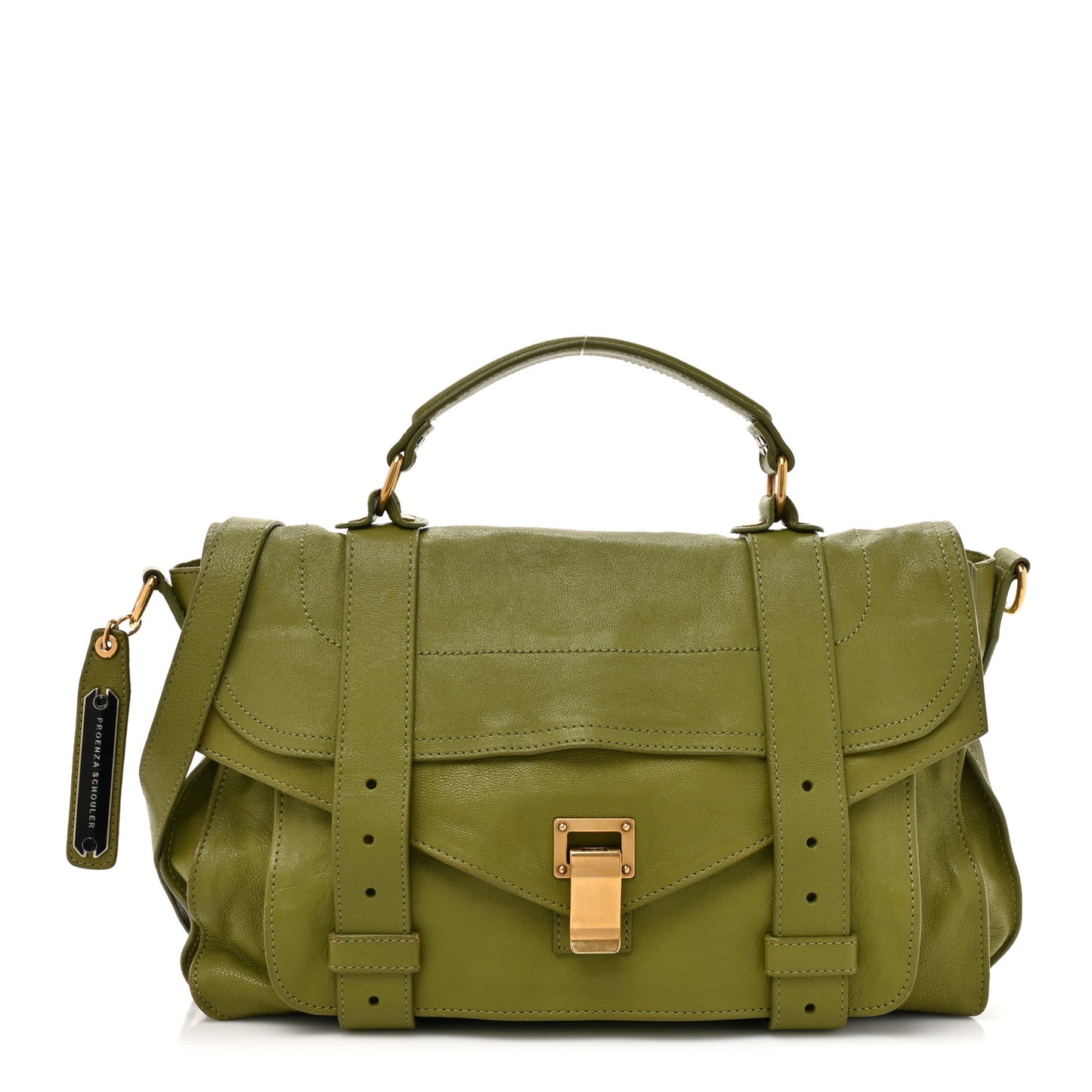 Lambskin Medium PS1 Satchel Olive