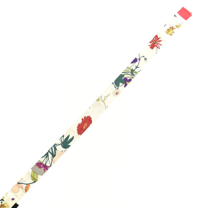 Gucci Silk Twill Flora Neck Bow White Multicolor 3 of 5