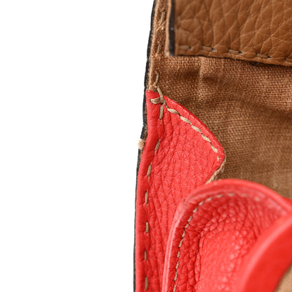 Fendi Calfskin Romano Selleria Firenze Frame Bag Saddler Red 13 of 24
