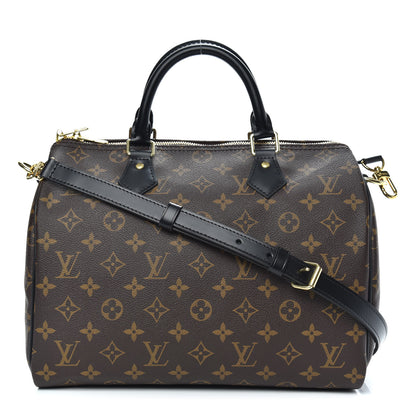 Louis Vuitton Monogram My World Tour Speedy Bandouliere 30 Black 1 of 10