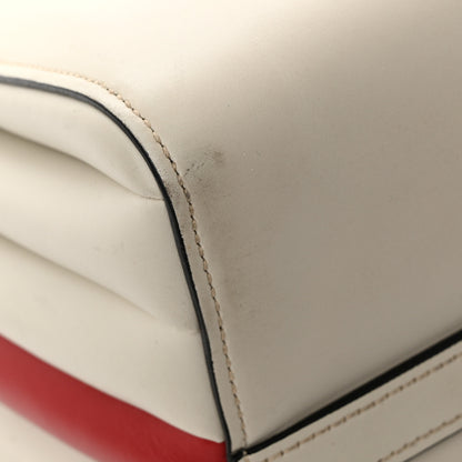 Prada City Calfskin Medium Colorblock Bibliotheque Tote White Fuoco 13 of 14