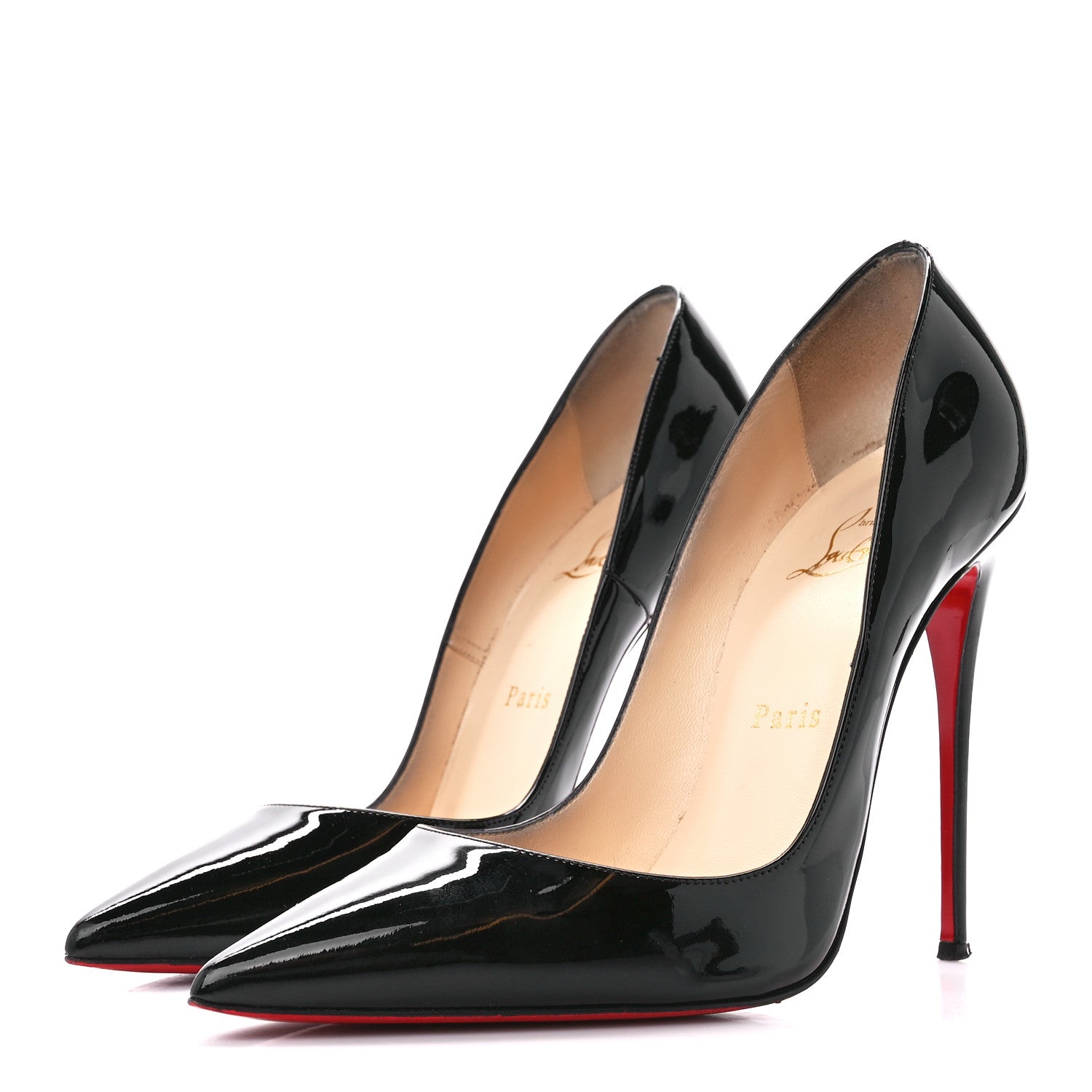 Christian Louboutin Patent So Kate 120 Pumps 38.5 Black 3 of 8