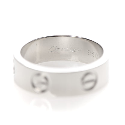 Cartier Platinum 5.5mm LOVE Ring 50 5.25 4 of 5
