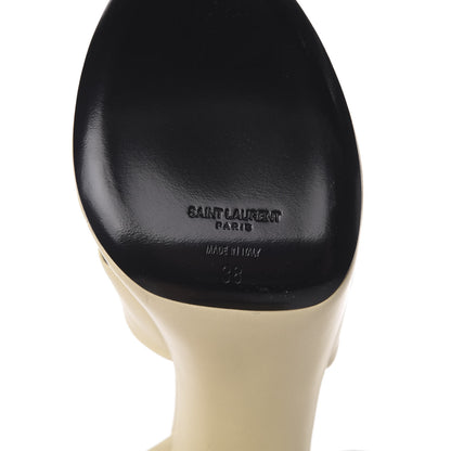 Saint Laurent Vendome Nappa Bianca 85 Platform Sandals 38 Light Cream 7 of 10