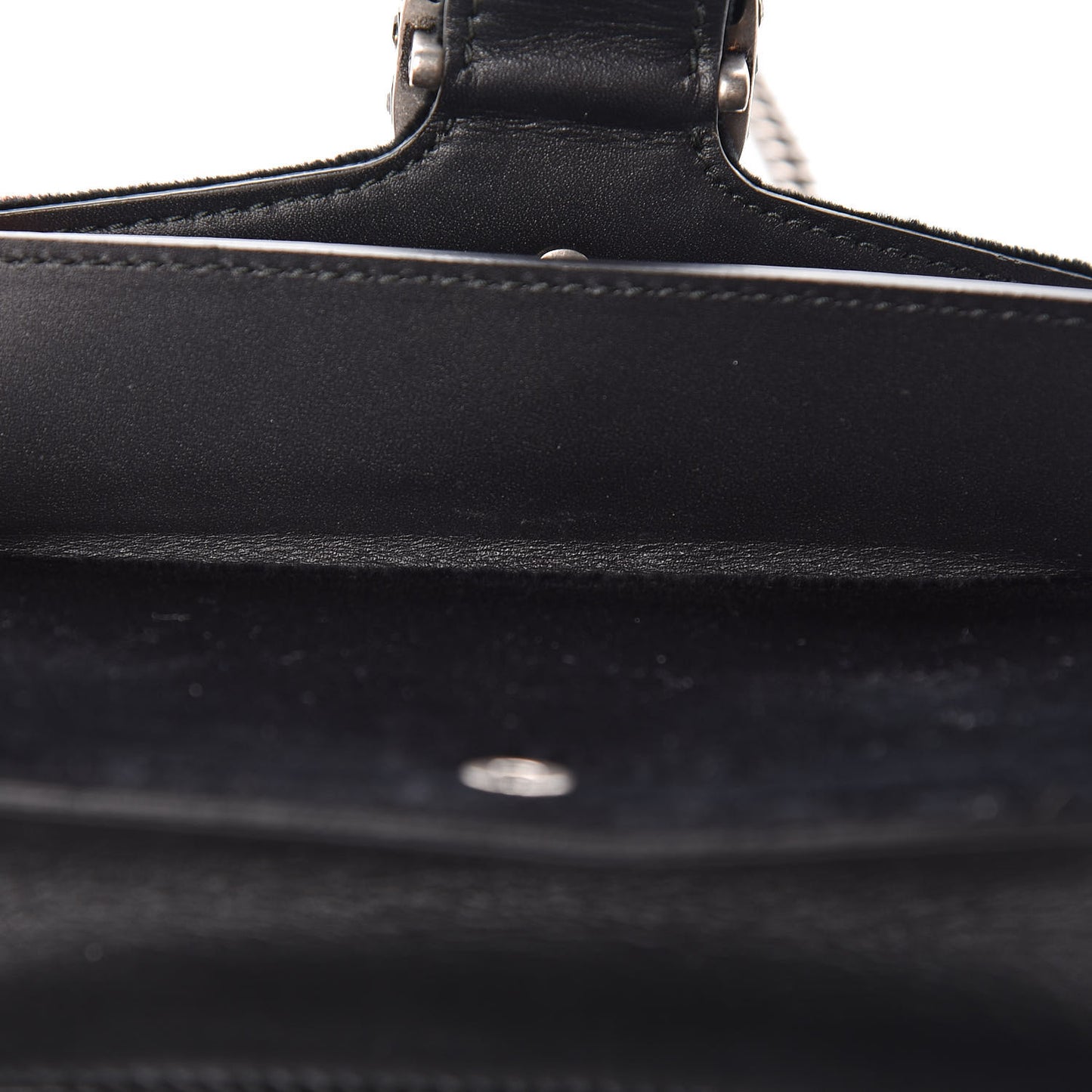 Suede Super Mini Dionysus Shoulder Bag Black