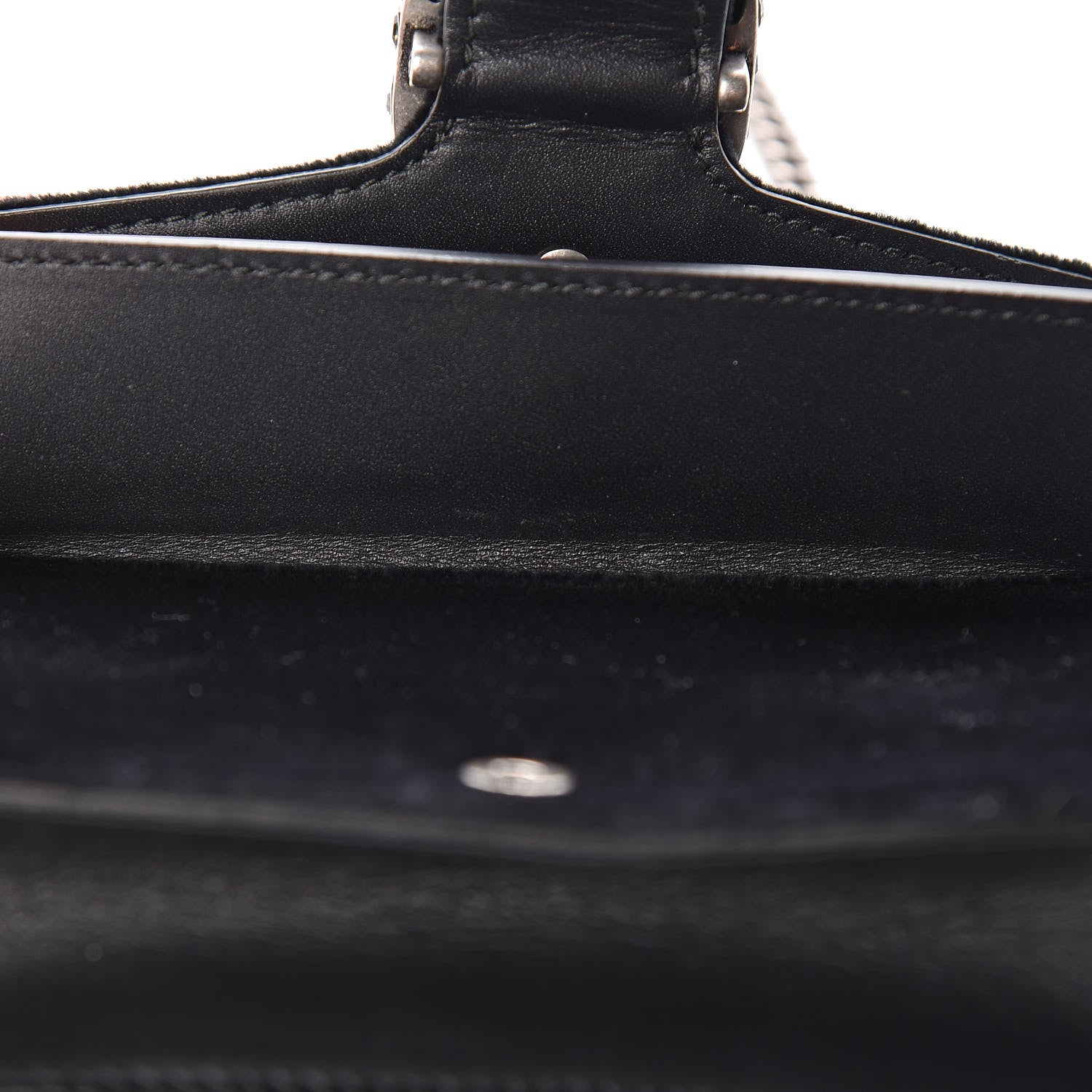 Gucci Suede Super Mini Dionysus Shoulder Bag Black 10 of 10
