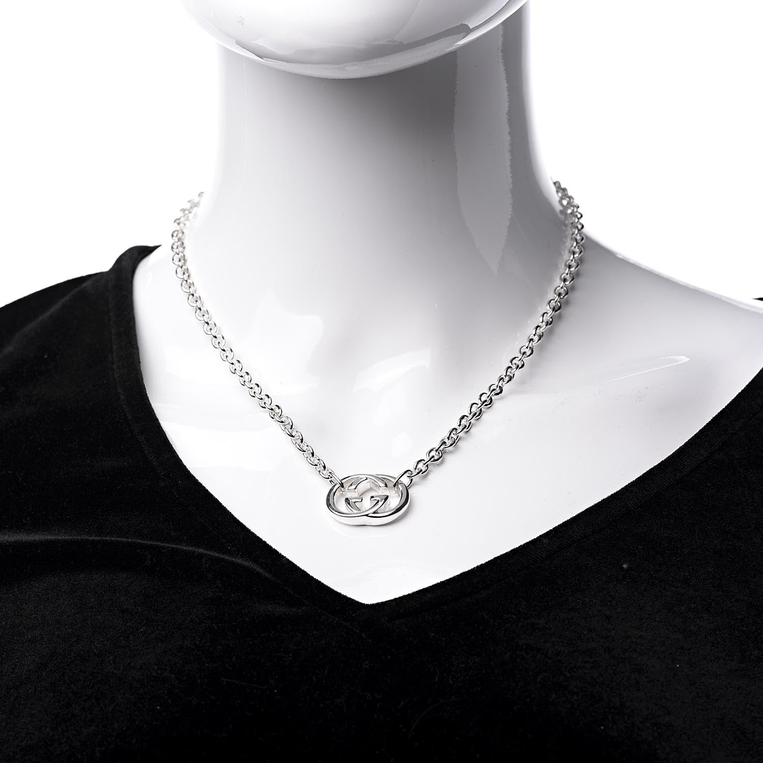 Gucci Sterling Silver Britt Necklace 2 of 6