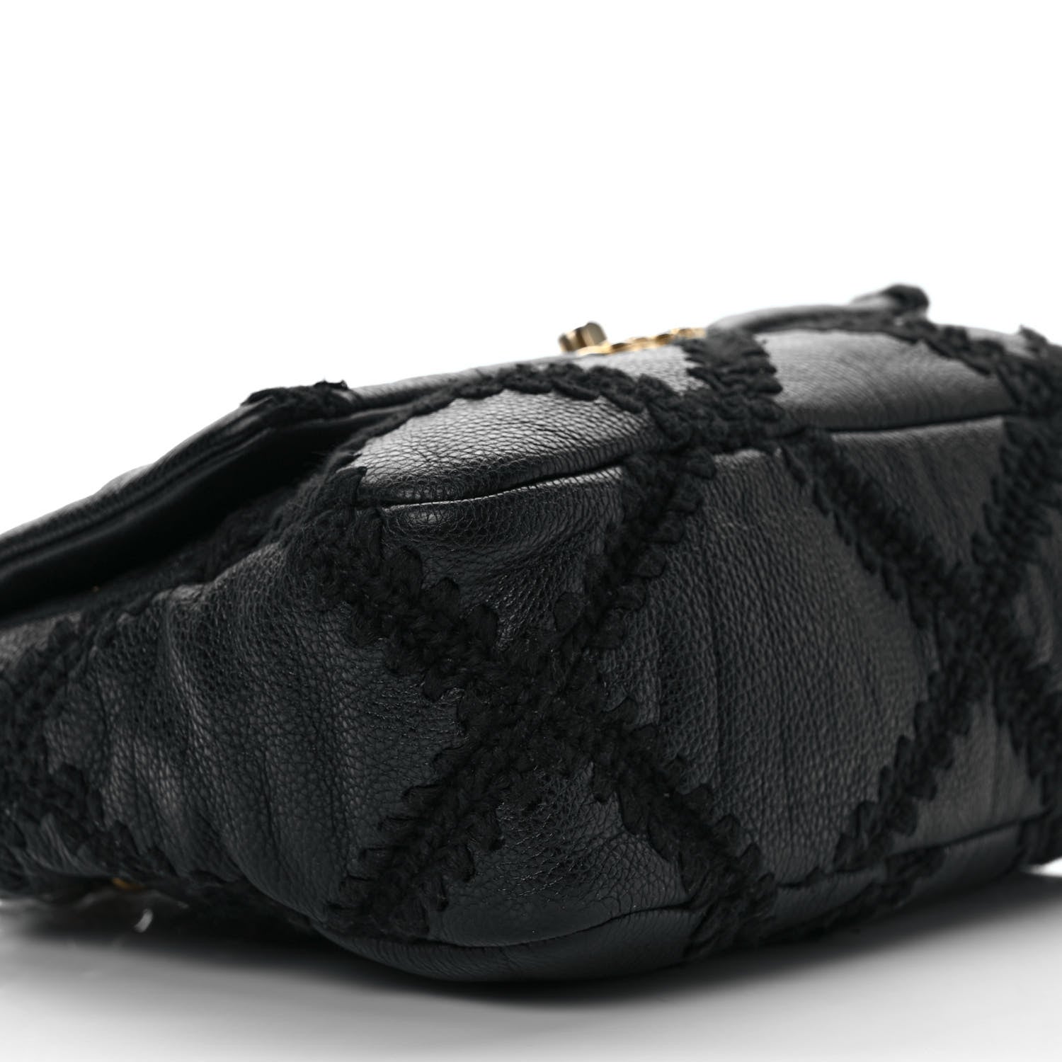 Chanel Calfskin Crochet Medium Chanel 19 Flap Black 7 of 9