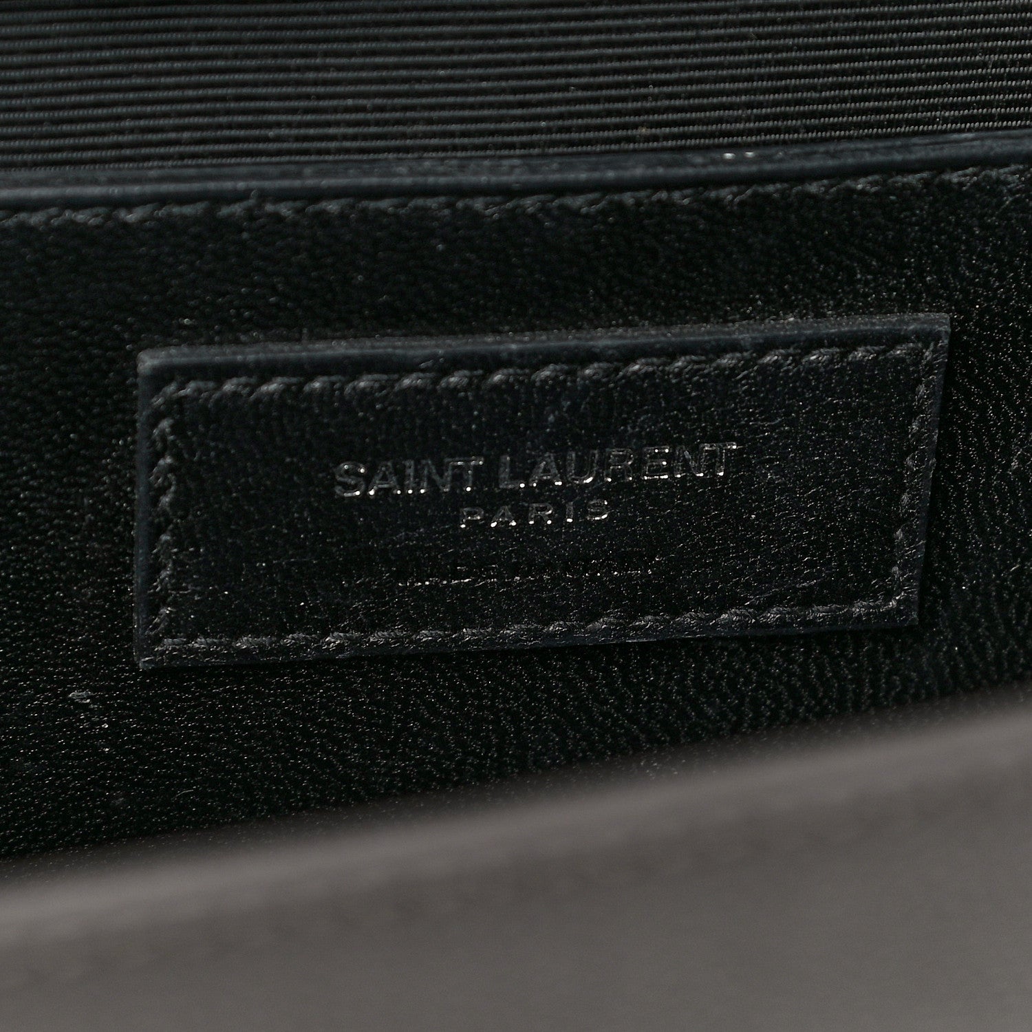 Saint Laurent Grain De Poudre Medium Classic Monogram Kate Satchel Earth Grey 5 of 15