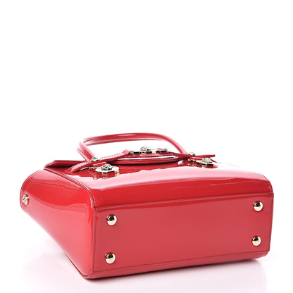 Versace Patent Small Signature Bag Red 4 of 12