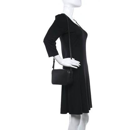 Mansur Gavriel Saffiano Double Zip Crossbody Black 2 of 9