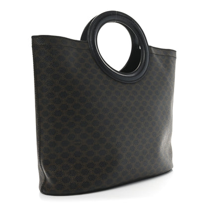 Celine Canvas Calfskin Macadam Handbag 3 of 10