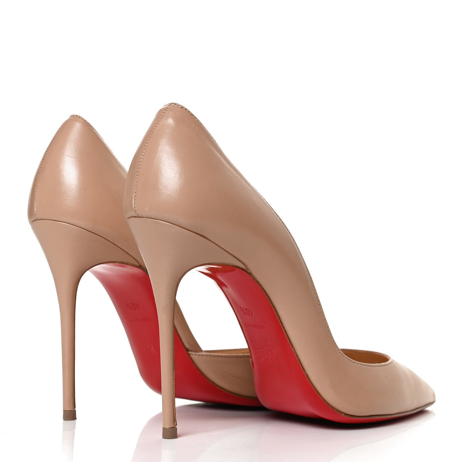 Christian Louboutin Kid Iriza 100 Pumps 40.5 Nude 4 of 12