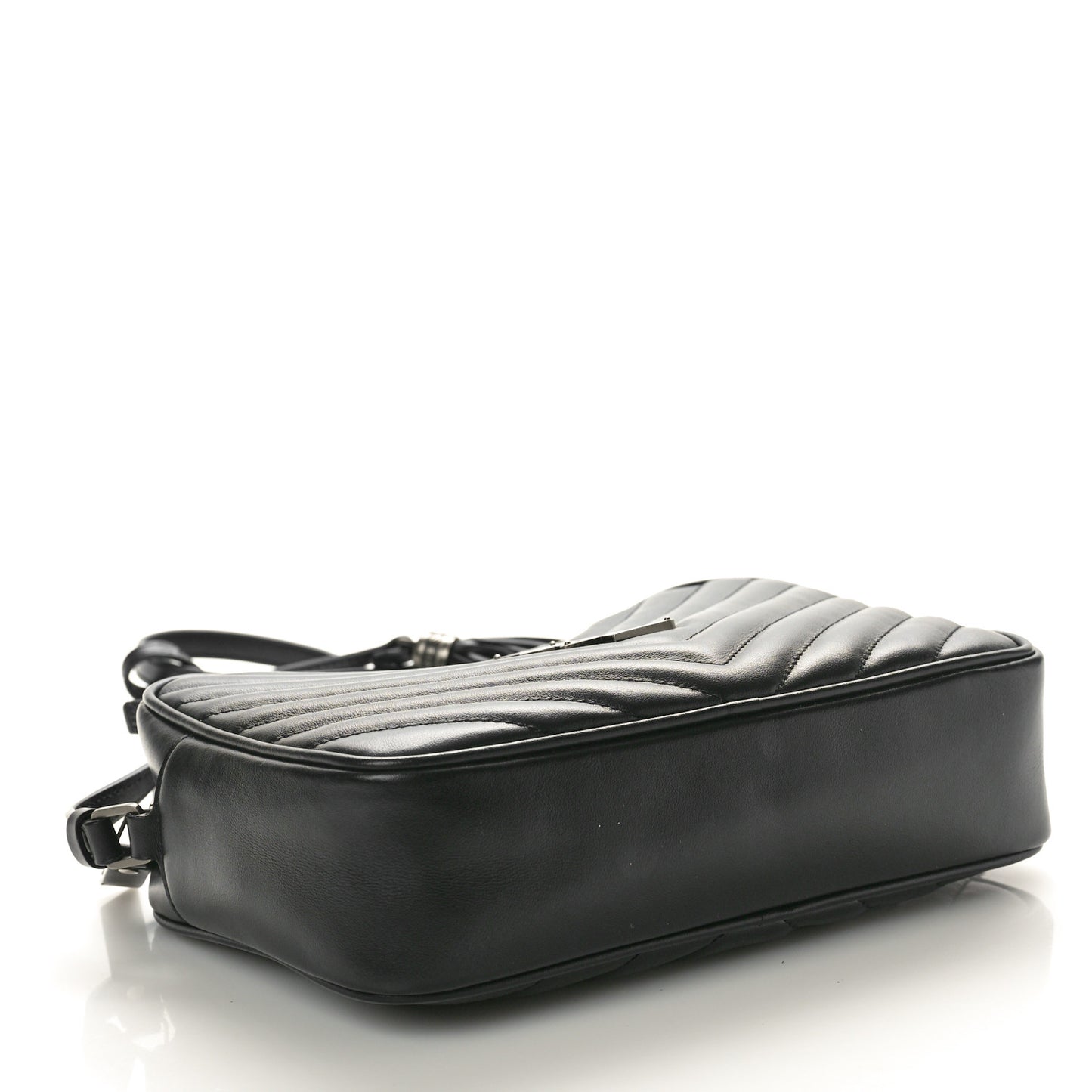 Calfskin Matelasse Monogram Lou Camera Bag Black