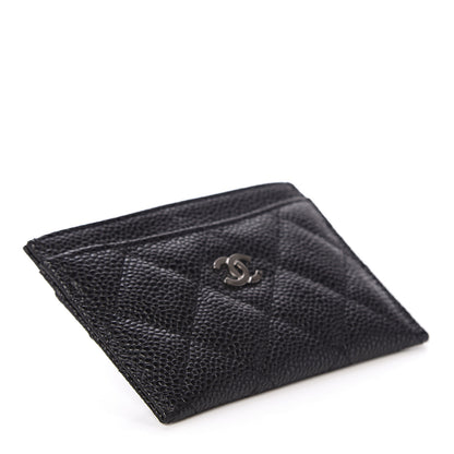 Chanel Caviar Quilted Card Holder Black 3 of 6