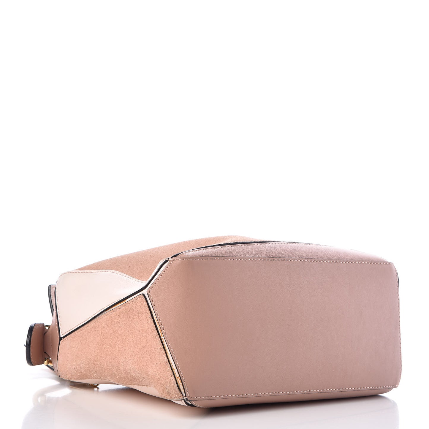 Calfskin Suede Small Puzzle Bag Blush