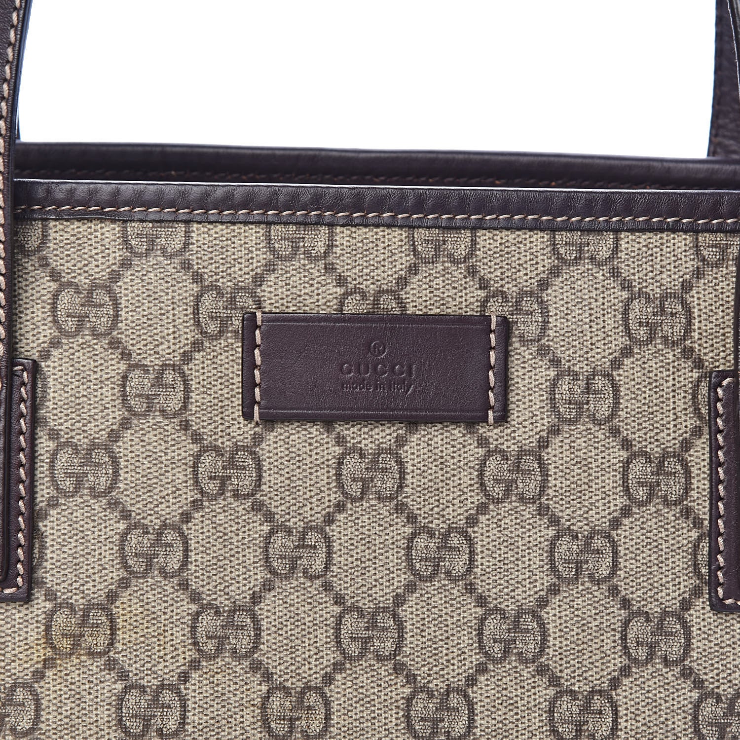 Gucci GG Supreme Monogram Small Joy Tote Dark Brown 8 of 10