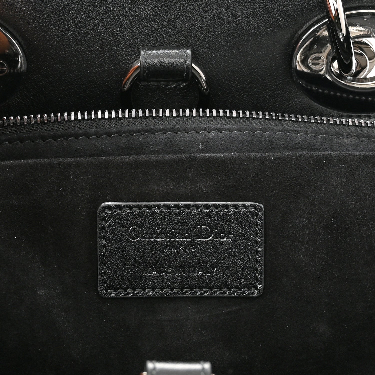 Christian Dior Lambskin Cannage The Lady 95.22 Black 6 of 10